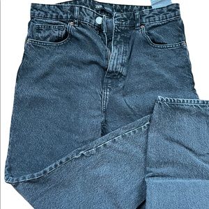 Zara High waisted black denim jeans